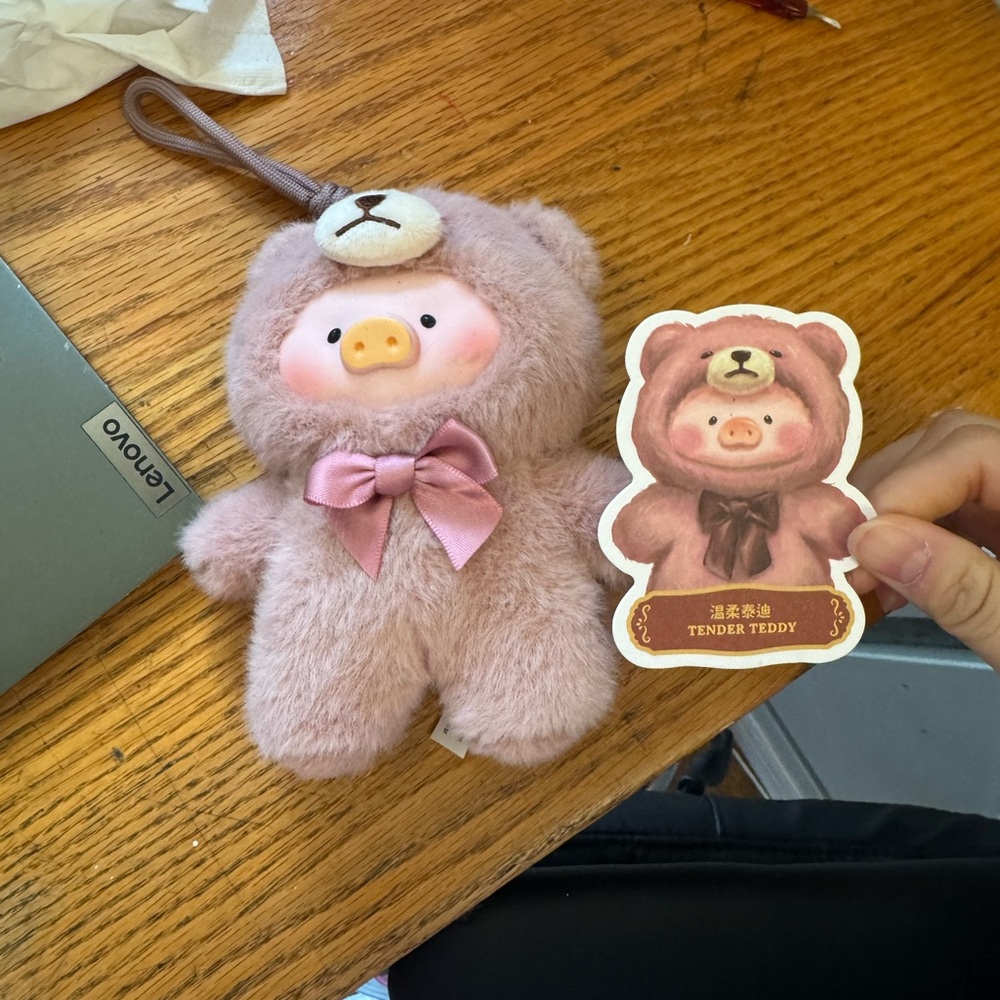 Teddy Lulu Plush Teddy Bear Keychain